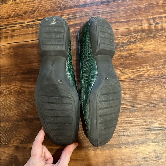 Leather Square Toe Flats - Picture 3 of 4